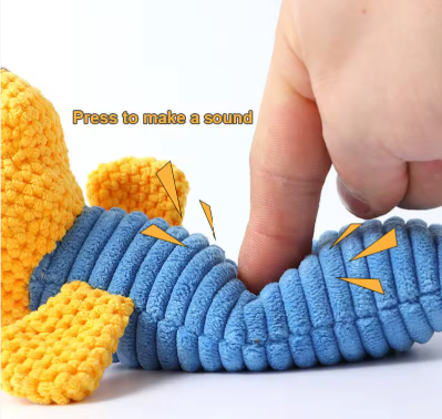 Plush Squeaky Pet Chew Toy – Soft Animal Design for Dogs
