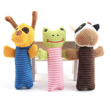 Plush Squeaky Pet Chew Toy – Soft Animal Design for Dogs
