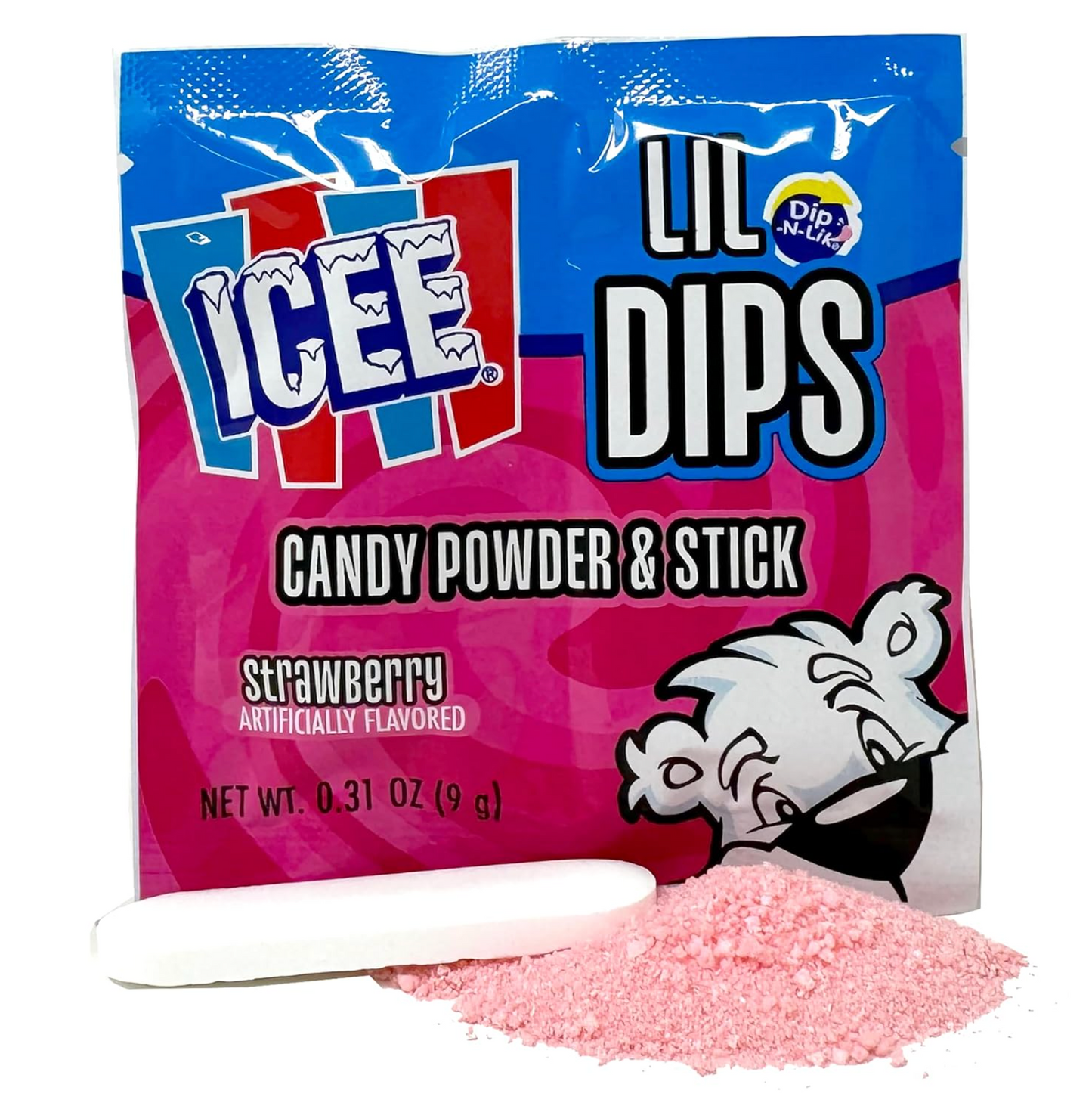 ICEE Lil Dips Candy Powder & Stick – 5 Pack Assorted Flavors, 0.31 oz Each