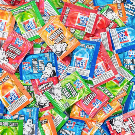 ICEE Popping Candy (2 Pack) – 20 Mini Packs Each, Assorted Flavors Fizzy Candy