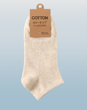 Cotton Ankle Socks, Breathable Moisture-Wicking, 2 Pack