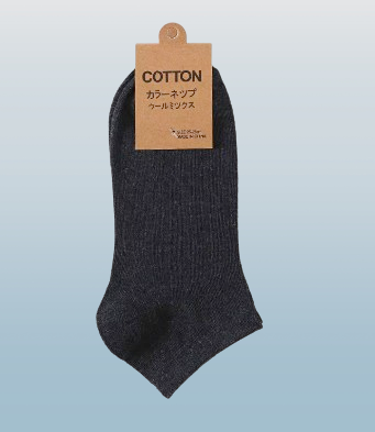 Cotton Ankle Socks, Breathable Moisture-Wicking, 2 Pack