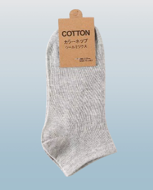 Cotton Ankle Socks, Breathable Moisture-Wicking, 2 Pack