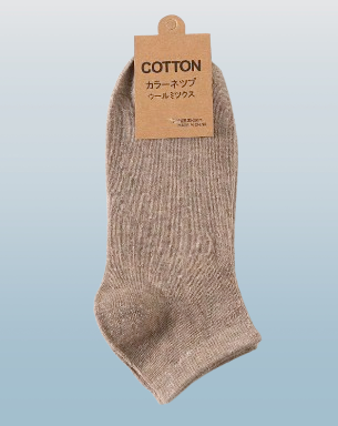 Cotton Ankle Socks, Breathable Moisture-Wicking, 2 Pack