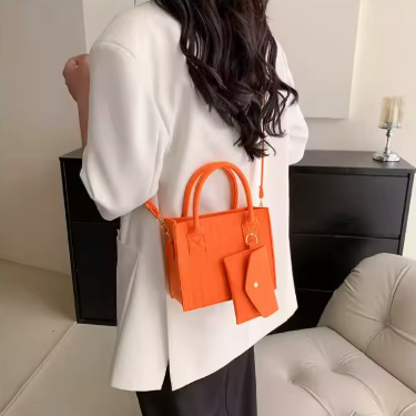 Women's Mini Polyester Quilted Tote Set, 2-Piece