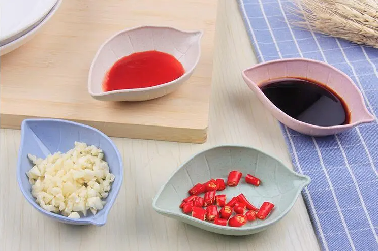 Leaf-Shaped Multi-Purpose Seasoning Dish - Set of 2