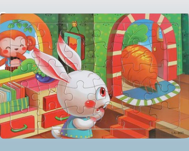 30-Piece Wooden Animal Jigsaw Puzzle for Toddlers