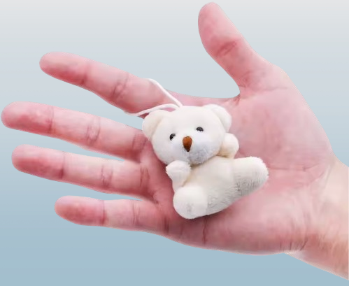 Mini Plush Animal Toy Keychain – Assorted Characters for Kids