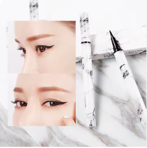 Marble Pattern Waterproof Black Liquid Eyeliner Pen