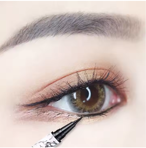 Marble Pattern Waterproof Black Liquid Eyeliner Pen