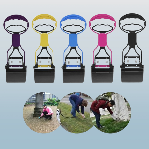 Portable One-Hand Pooper Scooper β Compact Waste Grabber for Dogs