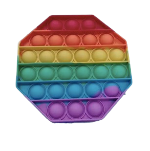 Silicone Push Pop Bubble Sensory Fidget Toy – Small 4.3"
