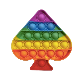 Silicone Push Pop Bubble Sensory Fidget Toy – Small 4.9"