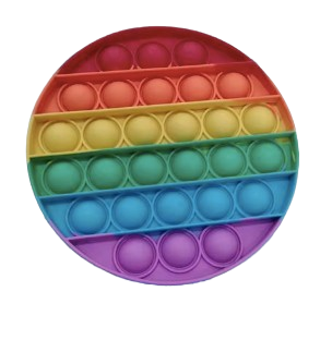 Silicone Push Pop Bubble Sensory Fidget Toy – Small 4.3"