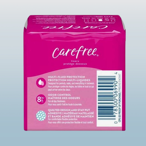 Carefree® Regular Unscented Panty Liners – 20 Count