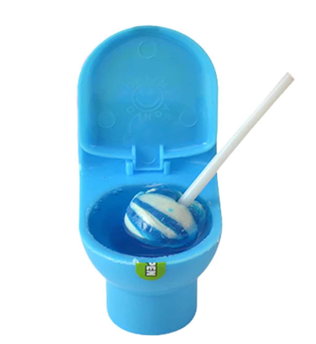 Dip-N-Lik Splash Potty Lollipop Candy Toy – 0.55 oz - 3 Pack