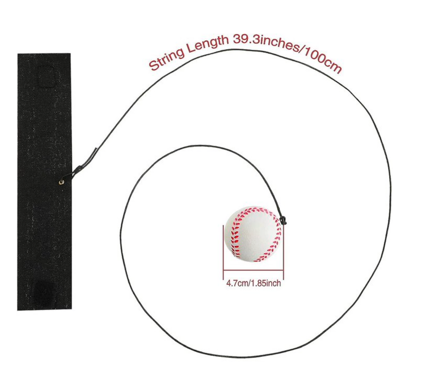 2.25" Sports Wrist Band Return Ball – Interactive Wrist Strap Toy for Kids (Baseball, Soccer, Basketball)