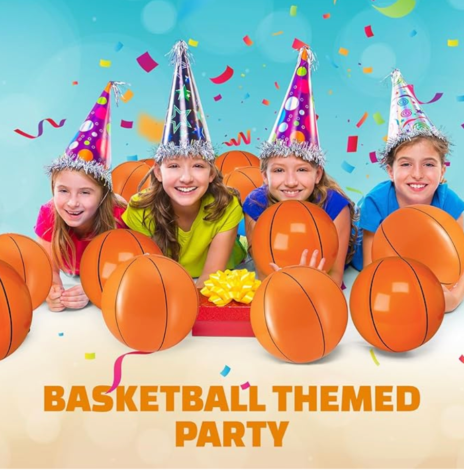 16" Inflatable Basketball Toy