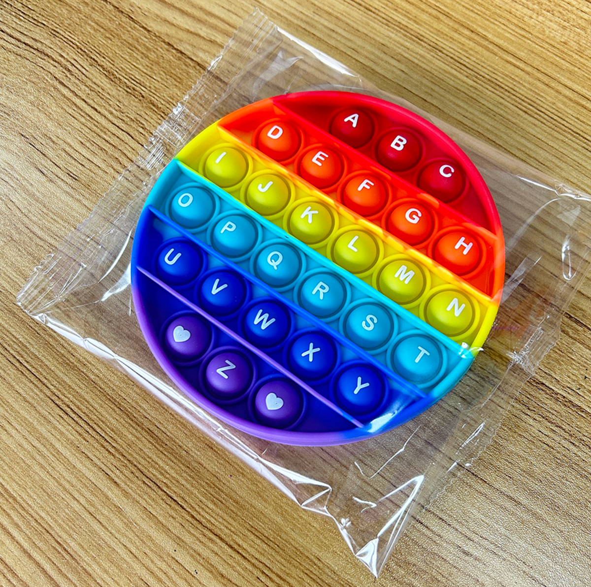Alphabet & Number Learning Bubble Pop Sensory Toy – 5-Inch Educational Fidget Popper