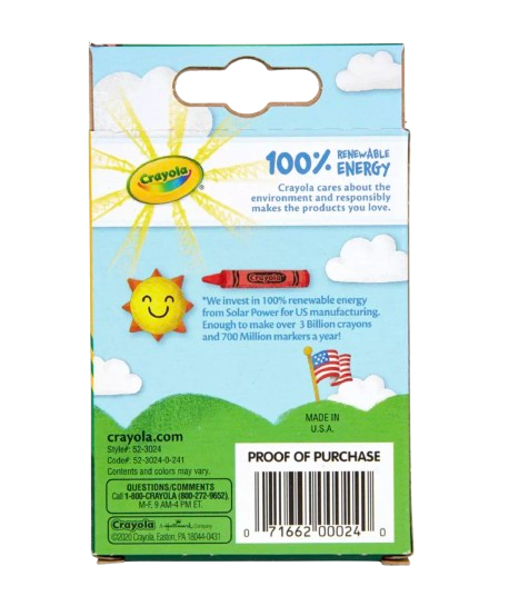 Crayola 24-Count Crayon Set – Bright & Bold Assorted Colors, Non-Toxic