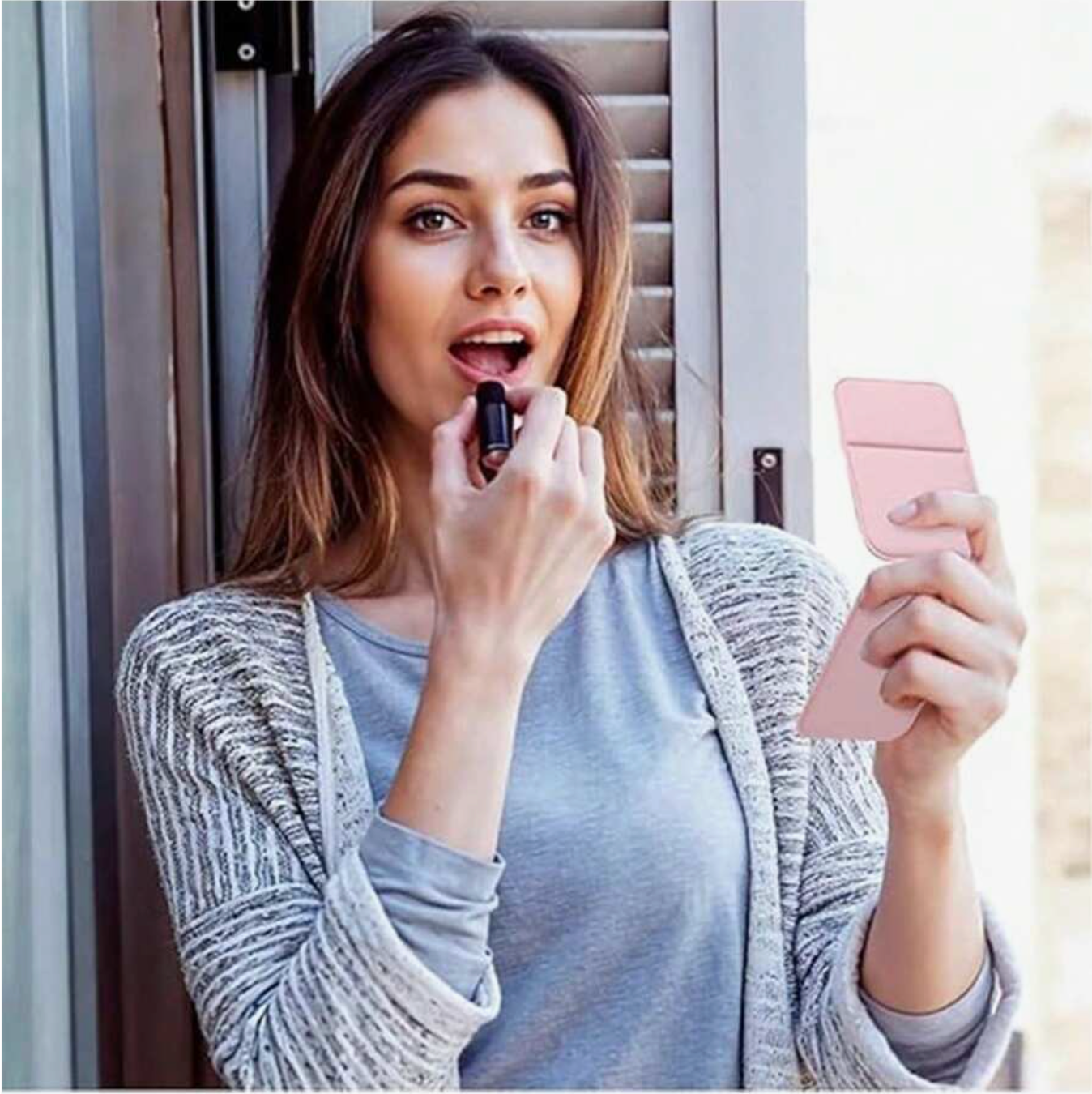 Safe Haven & CO Portable Folding Makeup Mirror with Stand