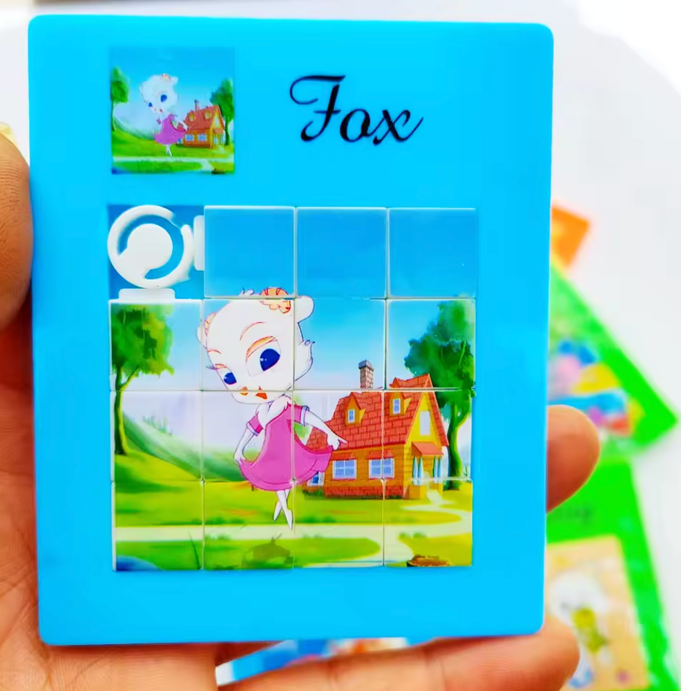 Safe Haven & CO 8-Pack Mini Sliding Animal Puzzle Toy