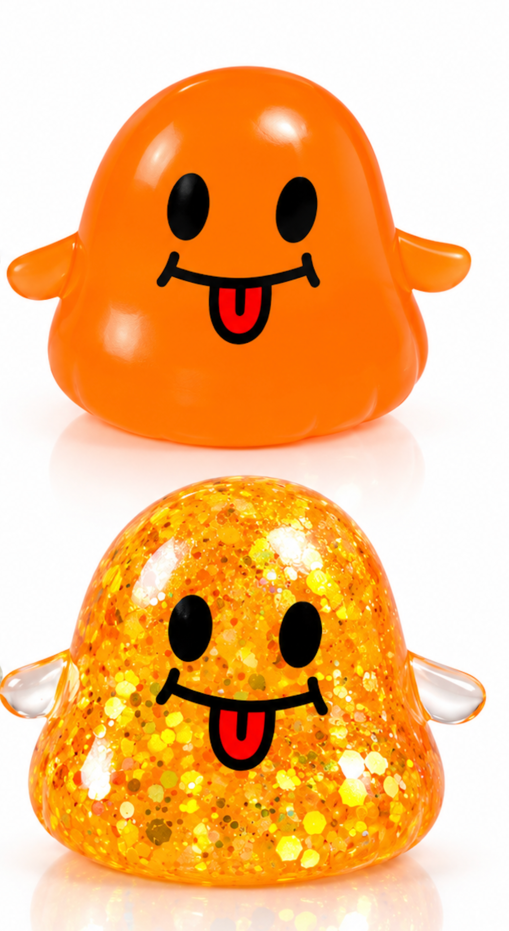 2-Pack Halloween Ghost Slow-Rebound Squeeze Stress Relief Toys – Random Color Selection