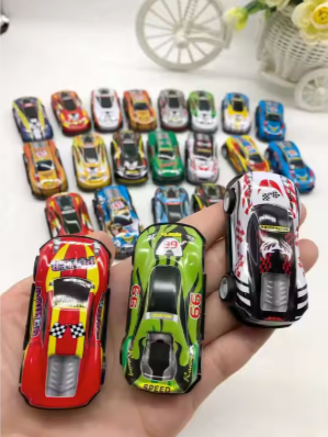 Assorted Mini Metal Pull-Back Racing Cars 8-Pack
