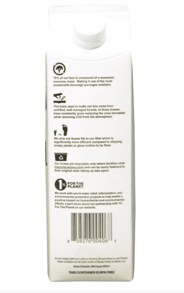 2-Pack Boxed Water Is Better – 16.9 fl oz Purified Drinking Water Carton