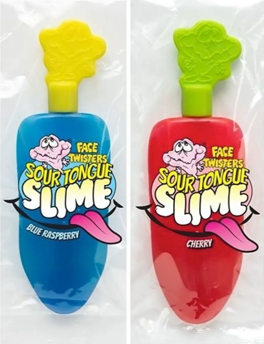 2-Pack Face Twisters Sour Tongue Slime Candy