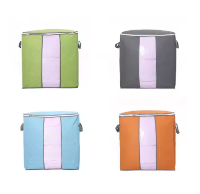 Large Foldable Storage Bag with Handles – Transparent Front Window