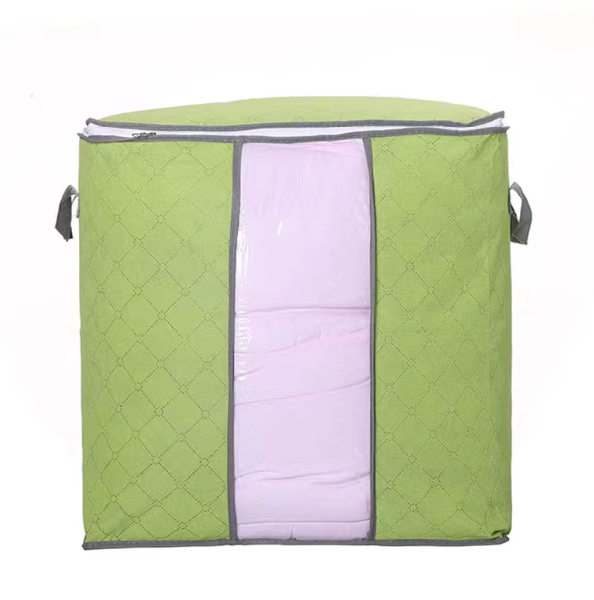 Large Foldable Storage Bag with Handles – Transparent Front Window