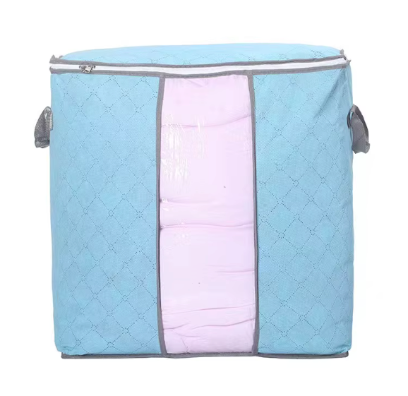 Large Foldable Storage Bag with Handles – Transparent Front Window