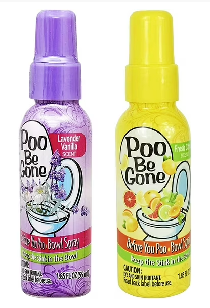 2-Pack of Poo Be Gone Toilet Spray – 1.85 oz (55mL)