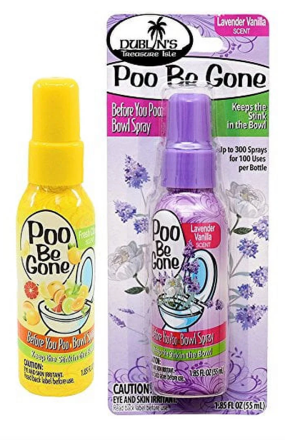 2-Pack of Poo Be Gone Toilet Spray – 1.85 oz (55mL)
