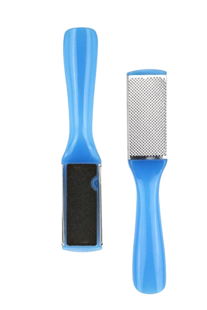 Double-Sided Foot Rasp Coarse & Smooth for Calluses Stainless Steel & Plastic