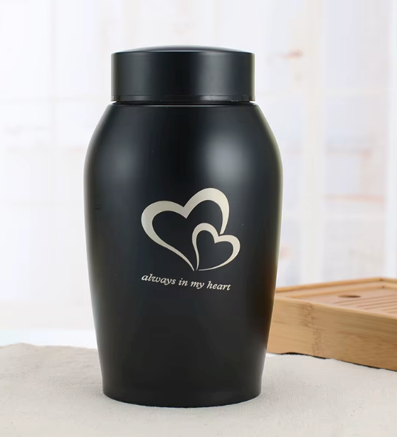 Premium Stainless Steel Pet Urn for Ashes Memorial