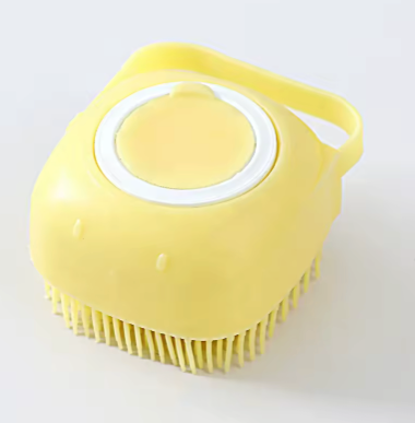 Silicone Pet Bath Brush with Shampoo Dispenser