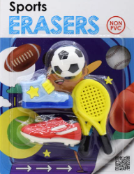 Sports-Themed 3D Mini Eraser Sets, 2-Pack