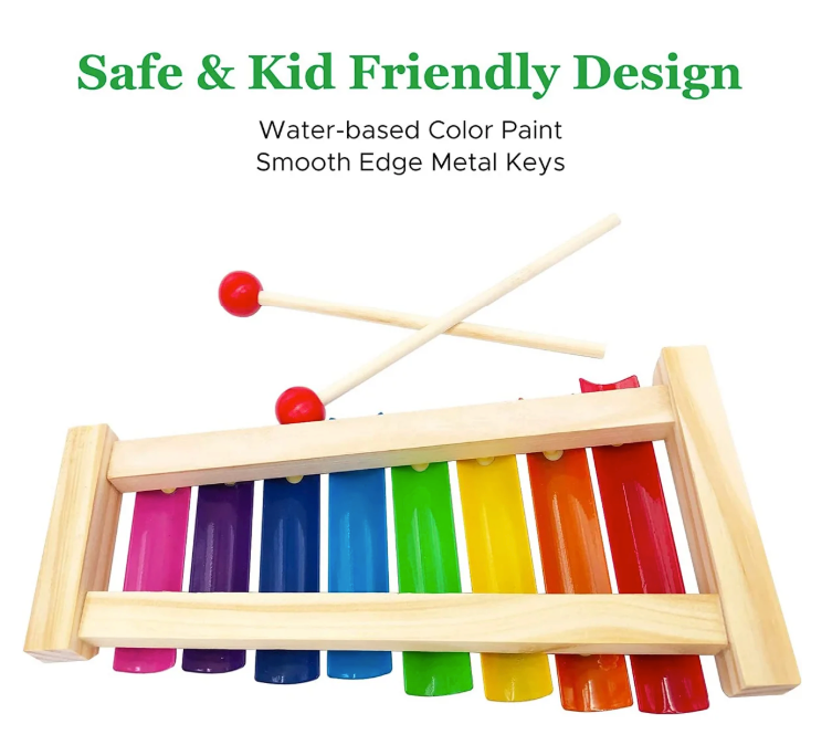 Wooden Xylophone Toy – Colorful Musical Instrument for Kids