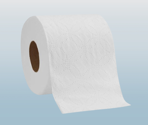 2-Ply Toilet Paper, White, 12 Pack