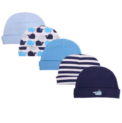 5PC Newborn Baby Caps Set