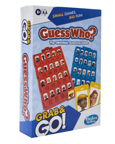 Hasbro Guess Who? Grab & Go Travel Game – Classic Guessing Fun Anywhere