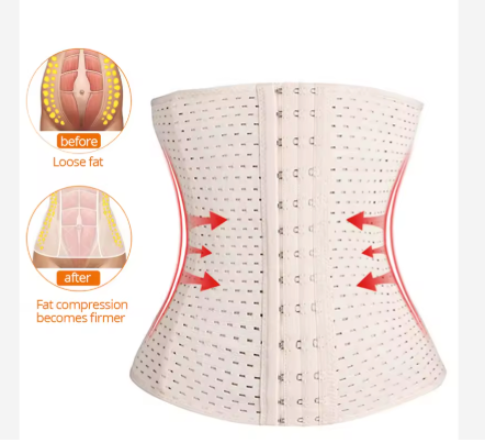 Breathable Waist Trainer Corset Belt – Slimming Workout Body Shaper