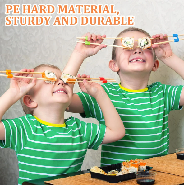 Chopstick Learning Clips – Beginner Training Aid & Non-Slip Grip (Assorted Colors)