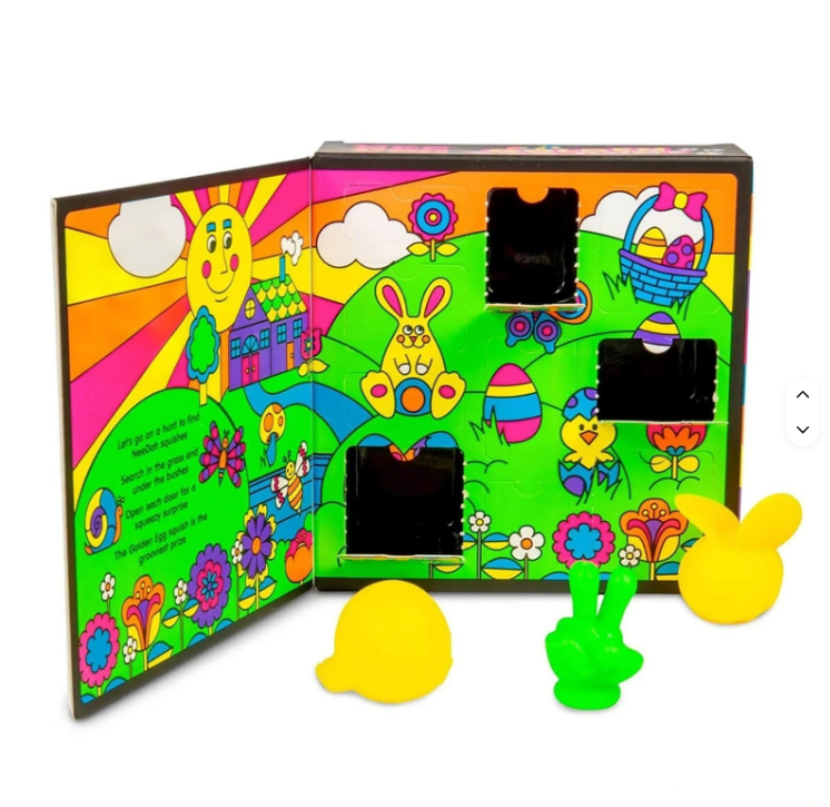 NeeDoh Golden Egg Hunt Easter Squishy Surprise Set – 10-Piece Fidget Toy