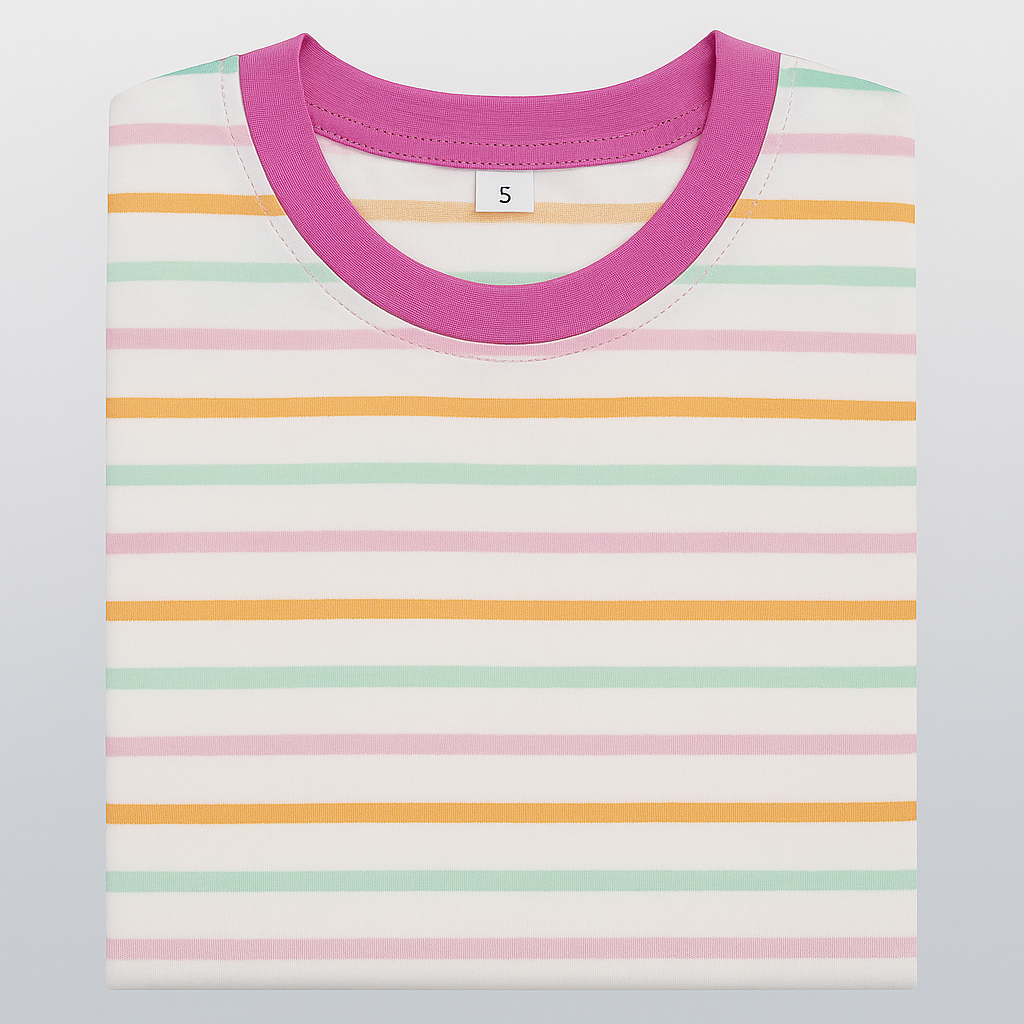 Children’s Cotton Stripe T-Shirt, Multiple Colors, SIZE 2T-5T