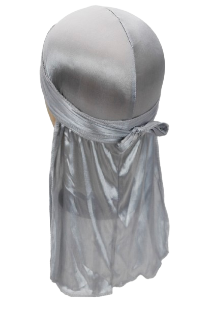 Silky Satin Durag Long Tail Head Wrap Adjustable Wave Cap