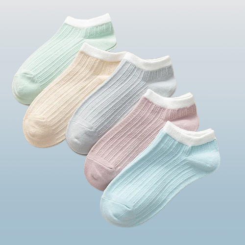 Women’s Candy Color Low-Cut Breathable Ankle Socks