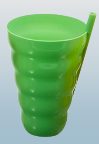 Sip-A-Tumbler – 22 oz. Spiral Cup with Lid and Straw